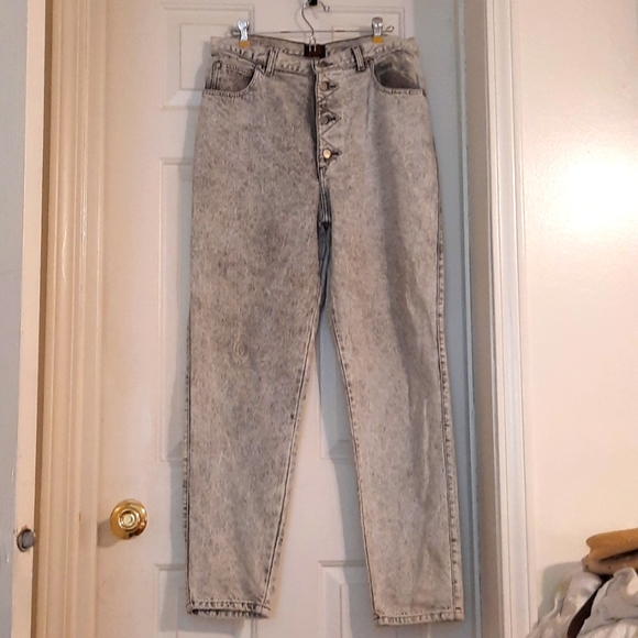 SUMWON Relaxed Flare Acid Wash Jeans Wide Leg Vintage Denim Pants main image 1